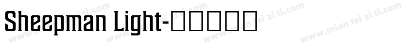 Sheepman Light字体转换